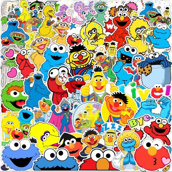 4 /💲20 🤑 25 Baby Sesame Street vinyl stickers - Picture 1 of 2
